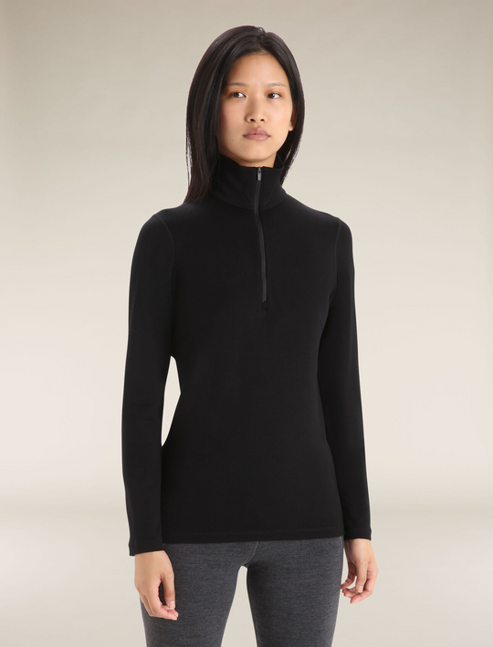 Icebreaker W 260 Tech LS Half Zip Black