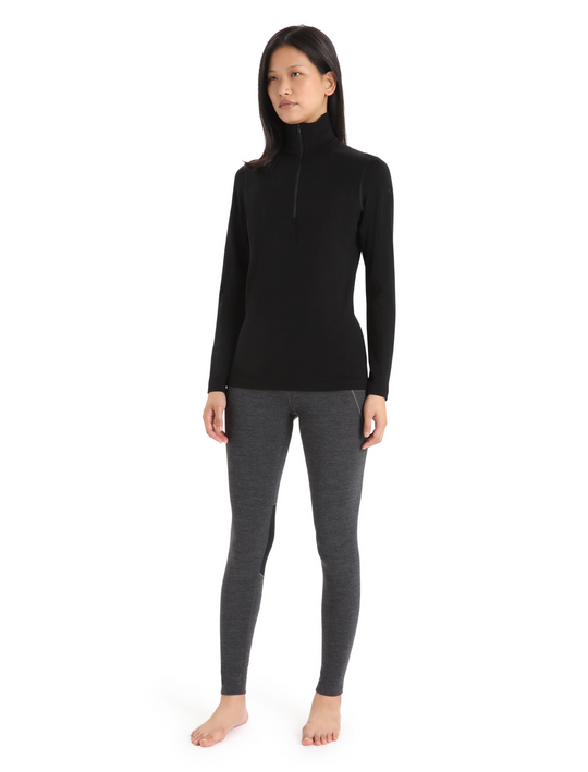 Icebreaker W 260 Tech LS Half Zip Black