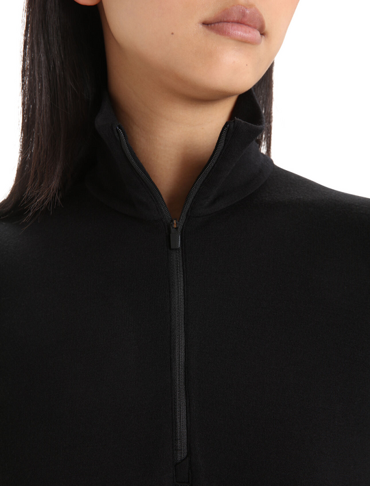 Icebreaker W 260 Tech LS Half Zip Black