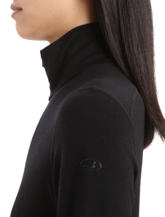 Icebreaker W 260 Tech LS Half Zip Black
