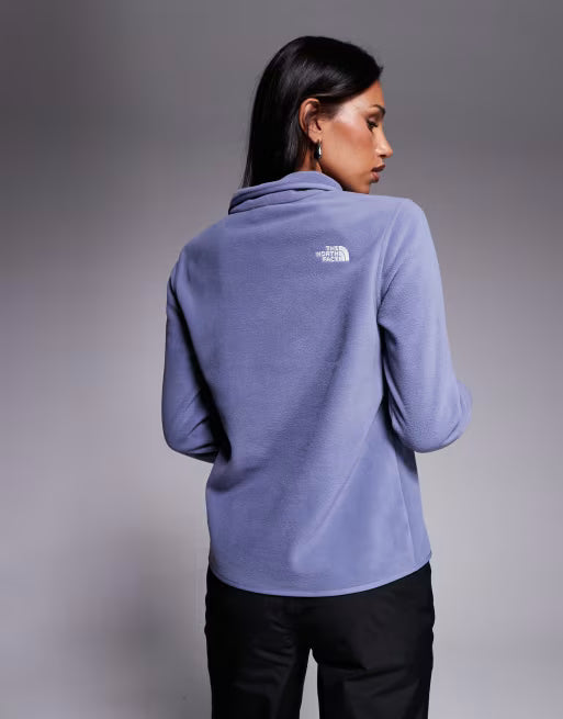 The North Face Womens Glacier Fleece 1/4 Zip Jacket Twilight Galaxy