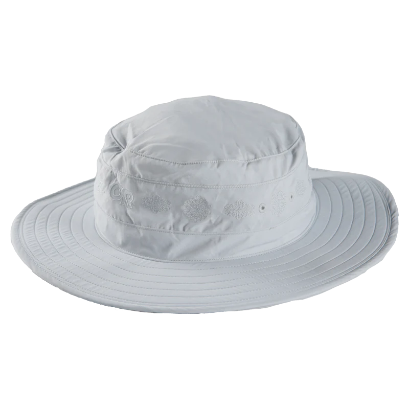OUTDOOR RESEARCH Womens Solar Roller Sun Hat Titanium-Rice Embroidery