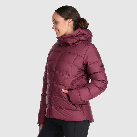OUTDOOR RESEARCH Womens Coldfront Down Hoodie Kalamata
