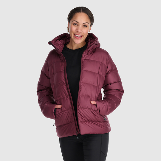OUTDOOR RESEARCH Womens Coldfront Down Hoodie Kalamata