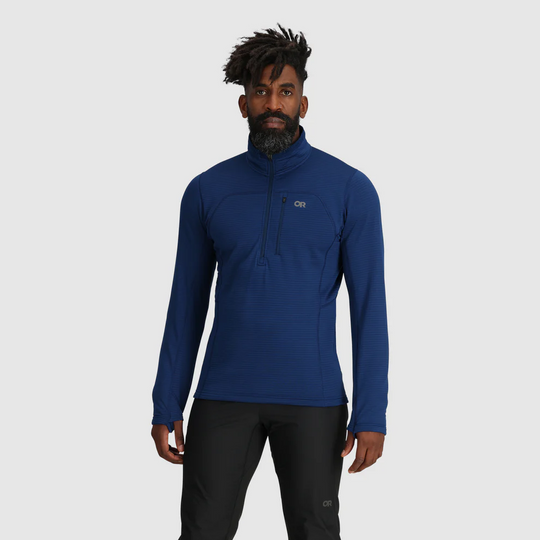 Outdoor Research Men Vigor Grid Fleece Half Zip Cenote