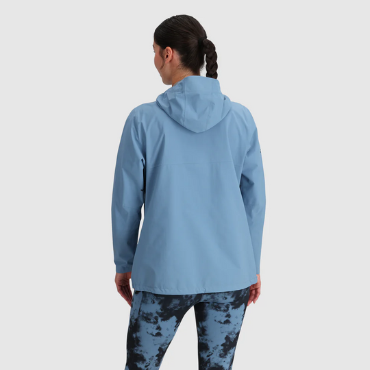 Outdoor Research Womens Stratoburst Stretch Rain Jacket Olympic