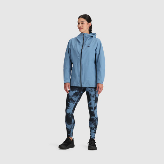 Outdoor Research Womens Stratoburst Stretch Rain Jacket Olympic