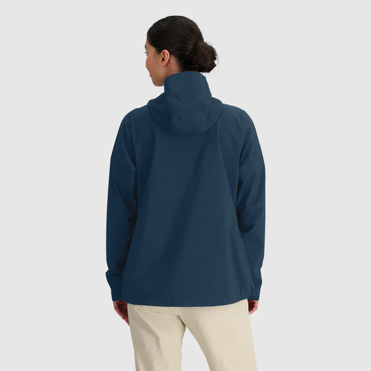 Outdoor Research Womens Stratoburst Stretch Rain Jacket Cenote