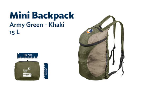 Ticket To The Moon Mini Backpack Army Green / Khaki (15L)