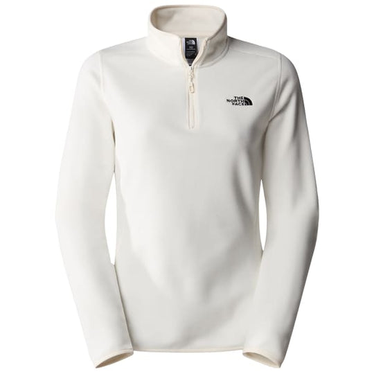 The North Face Womens Glacier Fleece 1/4 Zip Jacket White Dune