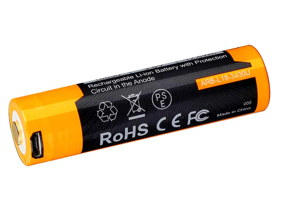 FENIX ARB-L18-3400U USB Charging 18650 Battery (3400mAh)