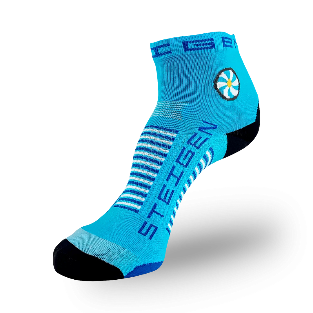 Steigen Breezy Blue Running Socks 1/4 Length