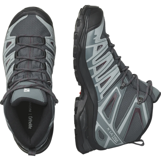 Salomon X ULTRA PIONEER MID GTX W Ebony/Stormy Weather/Wine Tasting