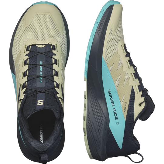 Salomon SENSE RIDE 5 Alfalfa/Carbon/Peablu