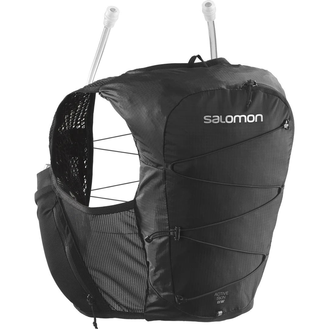 Salomon Active Skin 8W with Flasks Black/Black