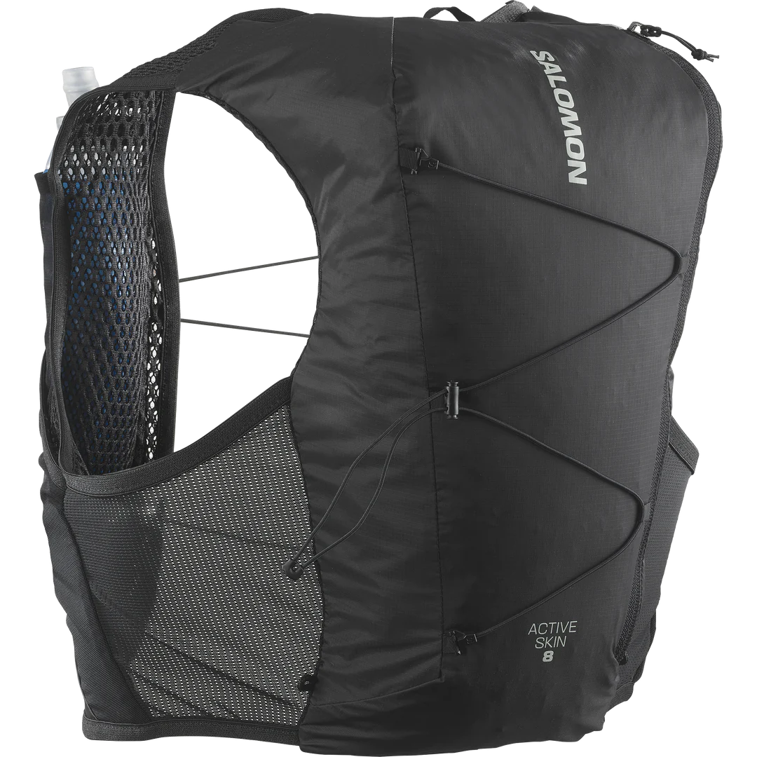 Salomon Active Skin 8 Set Black/Metal Run Vest