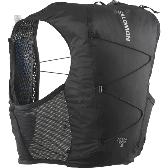 Salomon Active Skin 8 Set Black/Metal Run Vest