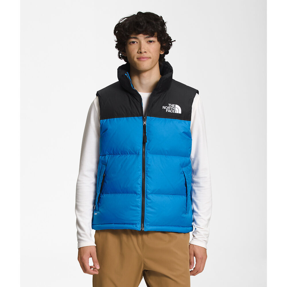 North face blue vest sales
