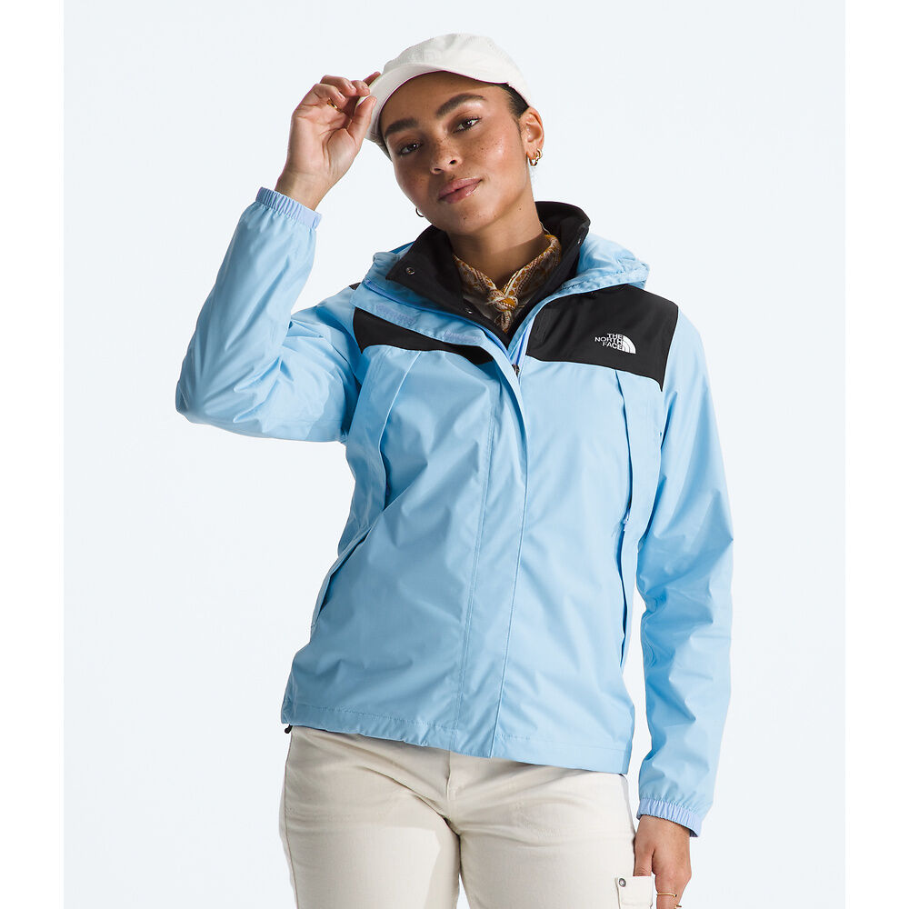 The North Face W Antora JKT Corn Flower-TNF Black