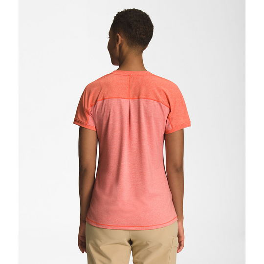 THE NORTH FACE Womens Dawndream Short-Sleeve Shady Retro Orange Heather