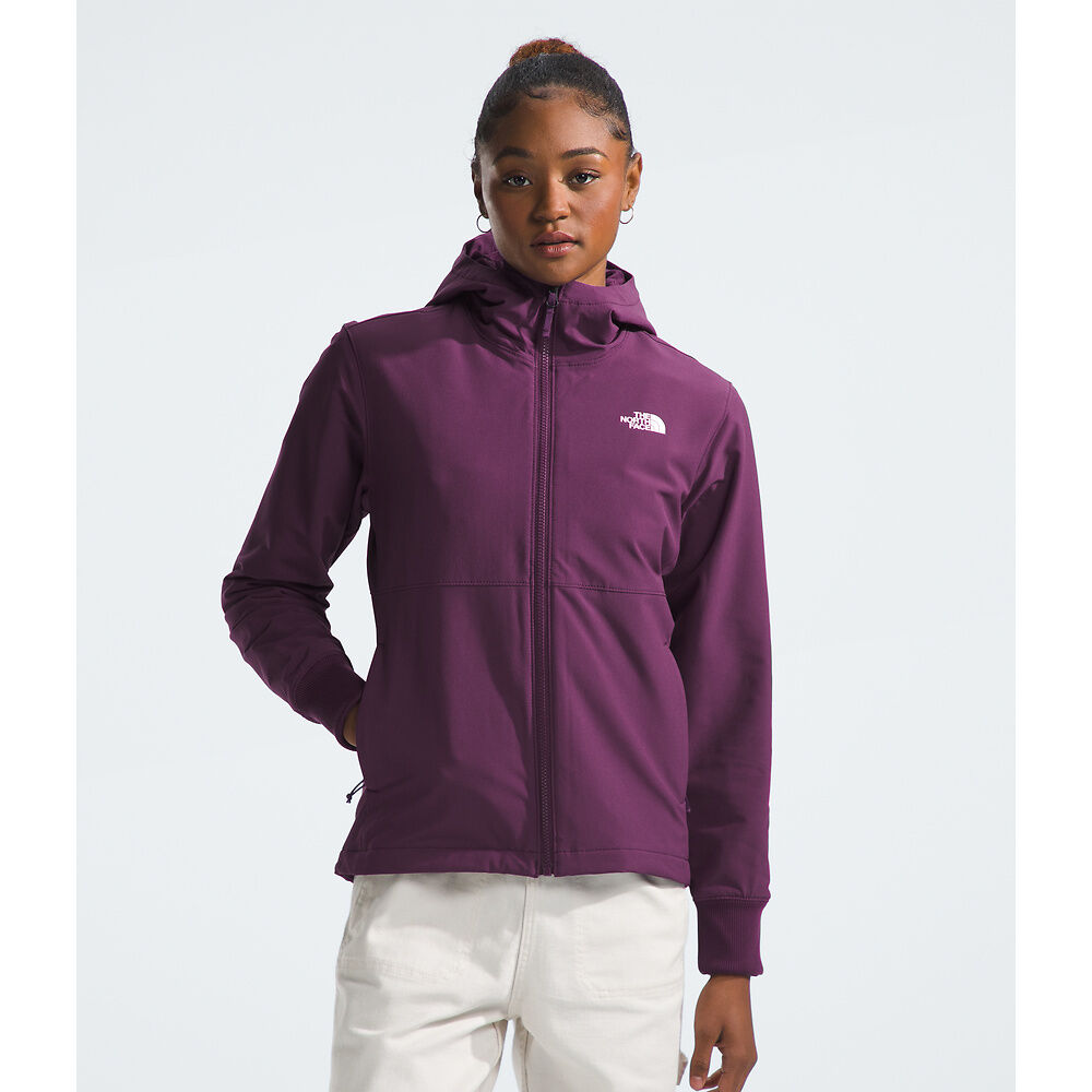 The North Face W Shelbe Raschel Hoodie Black Currant Purple Summit Gear