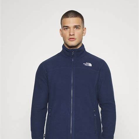 The North Face Mens Glacier Fleece Jacket Summit Navy