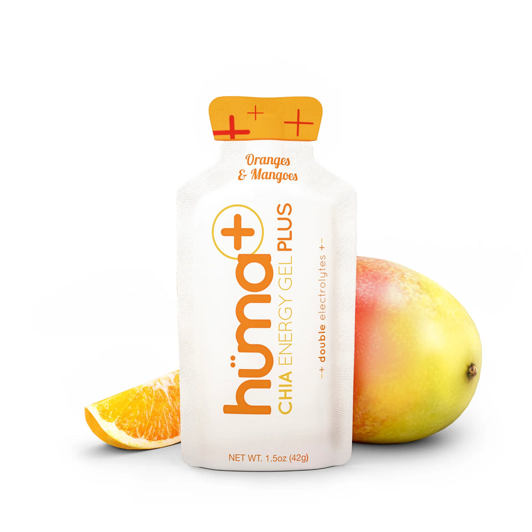 Huma Energy Gels Plus Orange and Mangoes