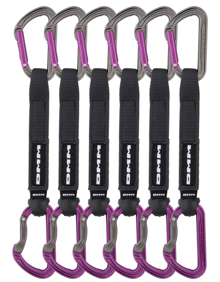 DMM Shadow Quickdraw Titanium/Purple 18cm 6 Pack