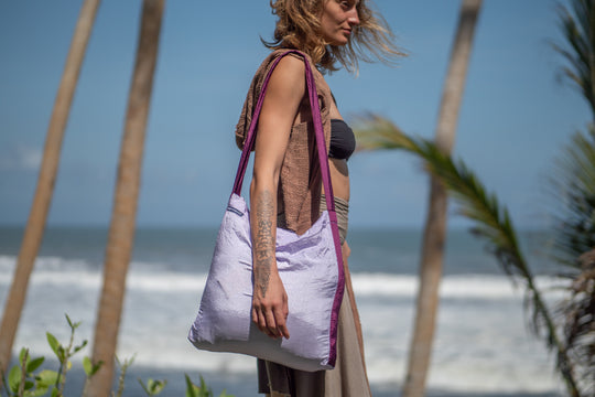 Ticket To The Moon Eco Bag Medium Light Purple / Plum (15L)