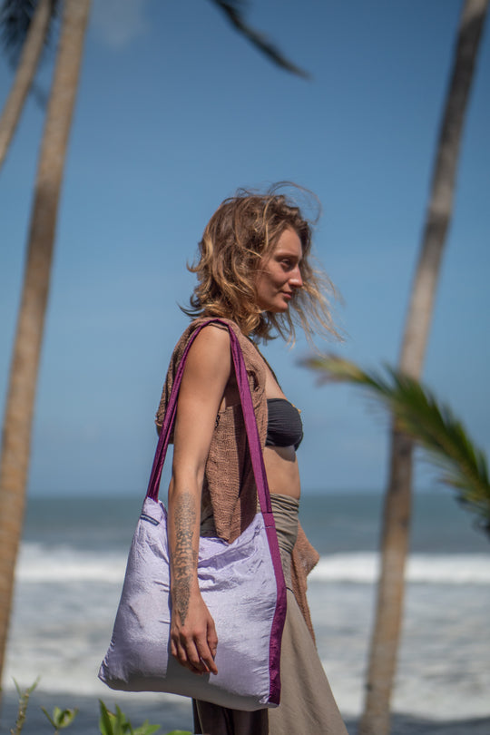 Ticket To The Moon Eco Bag Medium Light Purple / Plum (15L)