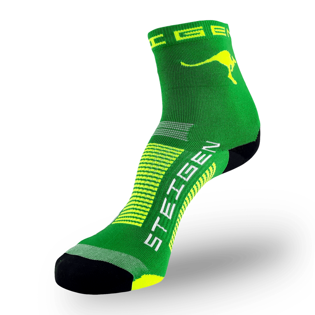 Steigen Australian Green Running Socks 1/2 Length