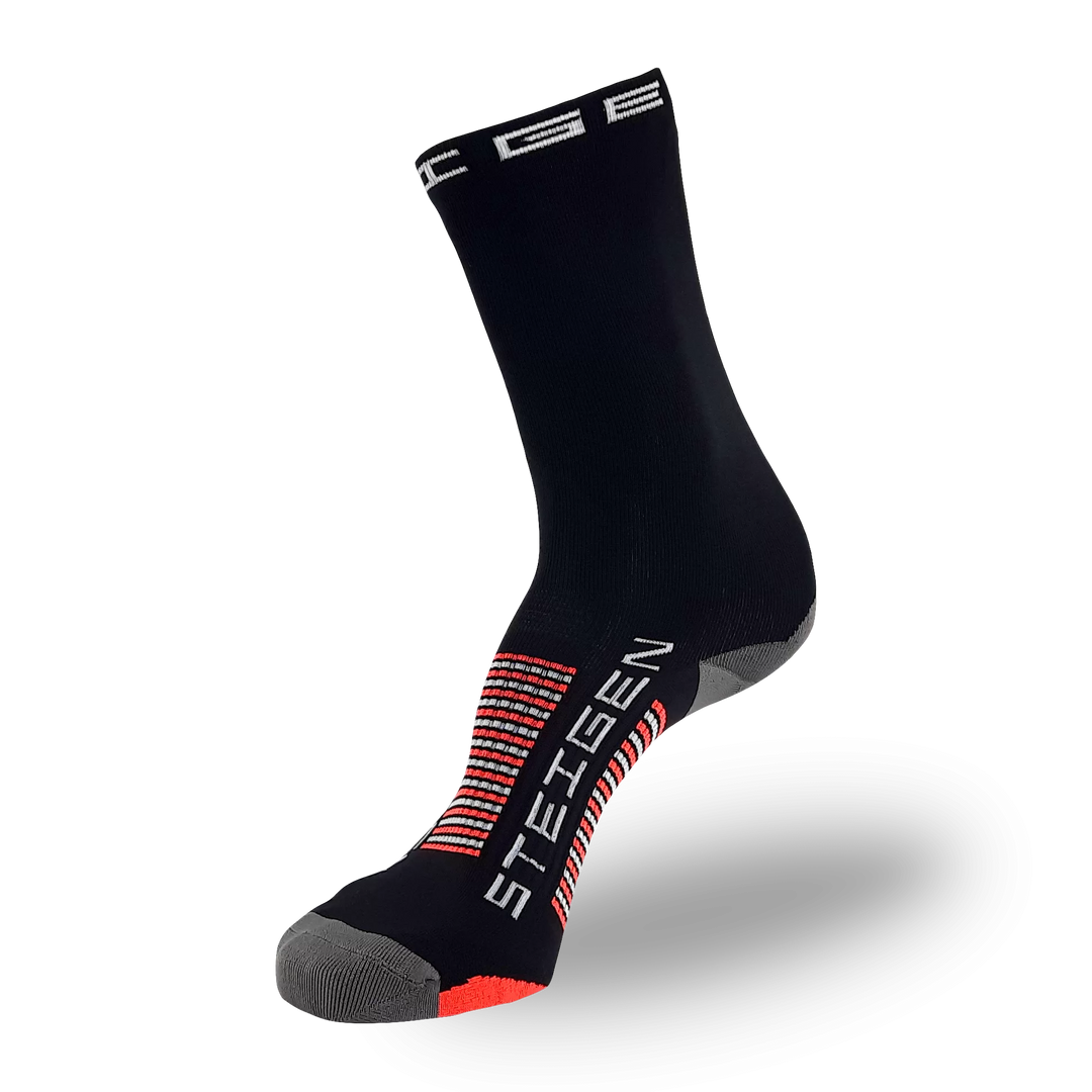Steigen Black Running Socks 3/4 Length