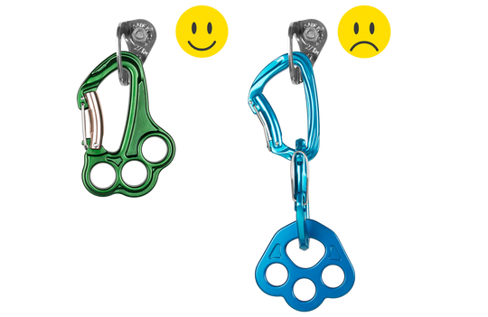 Grivel Vlad Twin Gate Climbing Carabiner Rigging Plate
