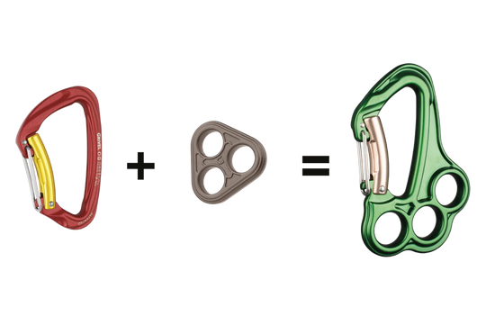 Grivel Vlad Twin Gate Climbing Carabiner Rigging Plate