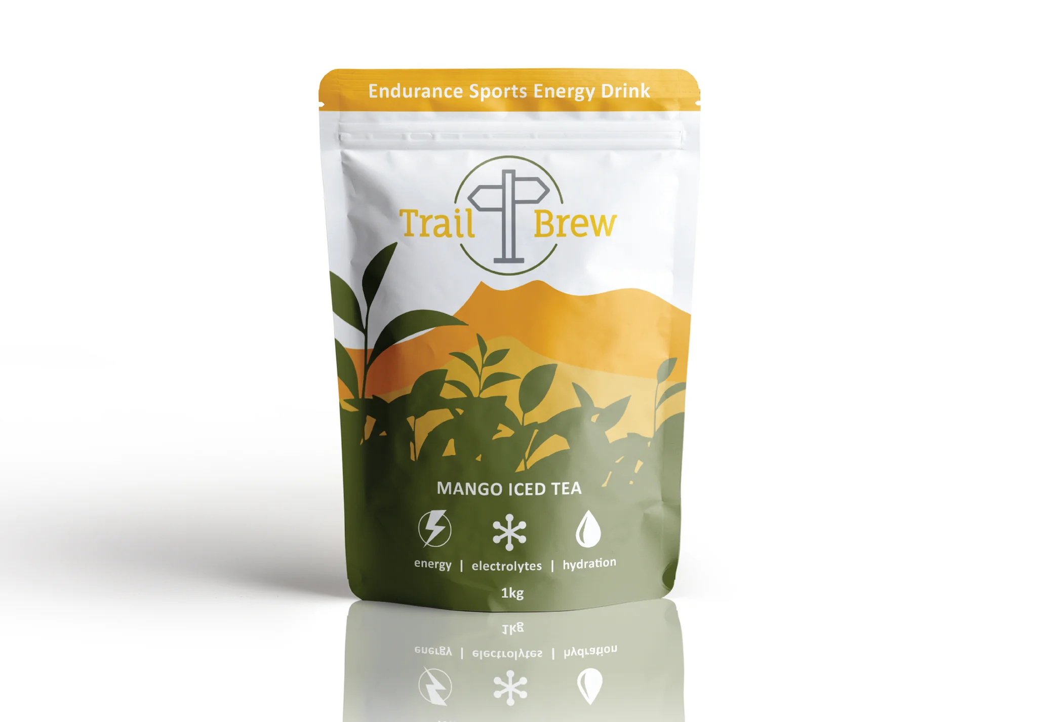 TRAIL BREW Mango Iced Tea Energy + Electrolytes 1kg Summit Gear