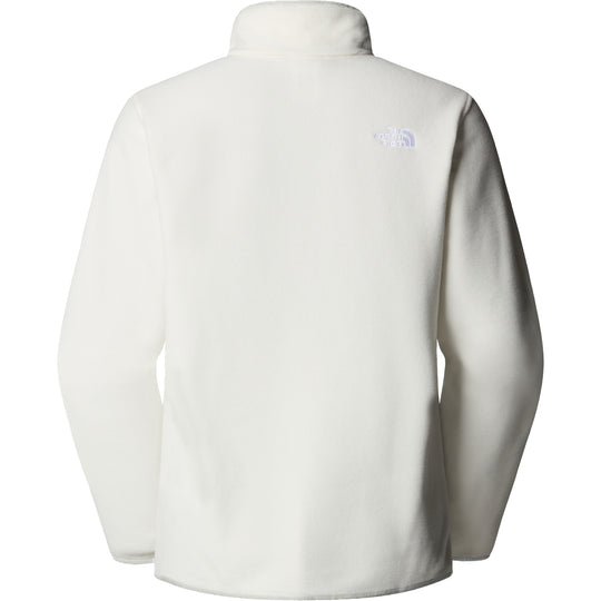 The North Face Womens Glacier Fleece 1/4 Zip Jacket White Dune