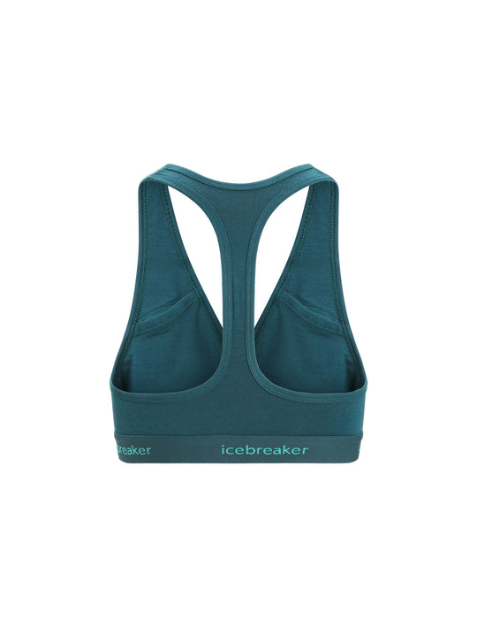 Icebreaker Womens Sprite Racerback Bra Green Glory