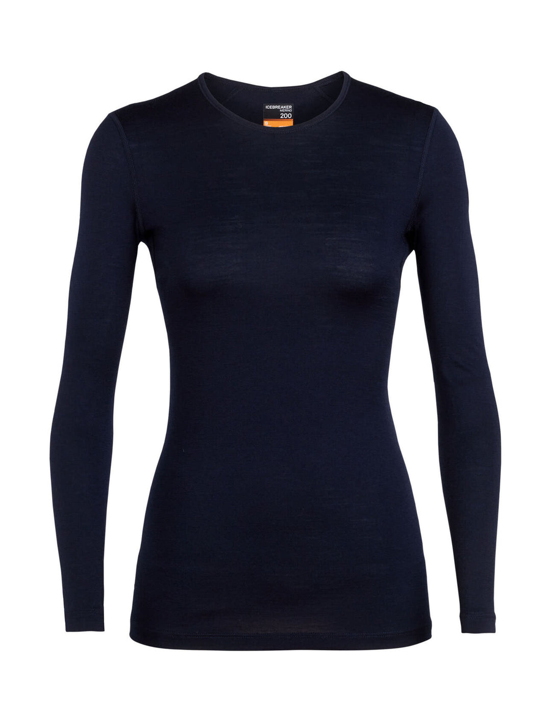 Icebreaker Womens 200 Oasis LS Crewe Midnight Navy