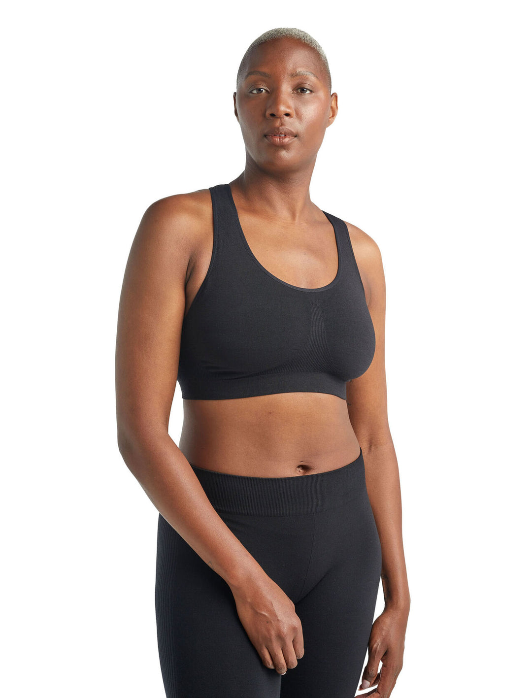 Icebreaker Womens Anatomica Seamless Sport Bra Black