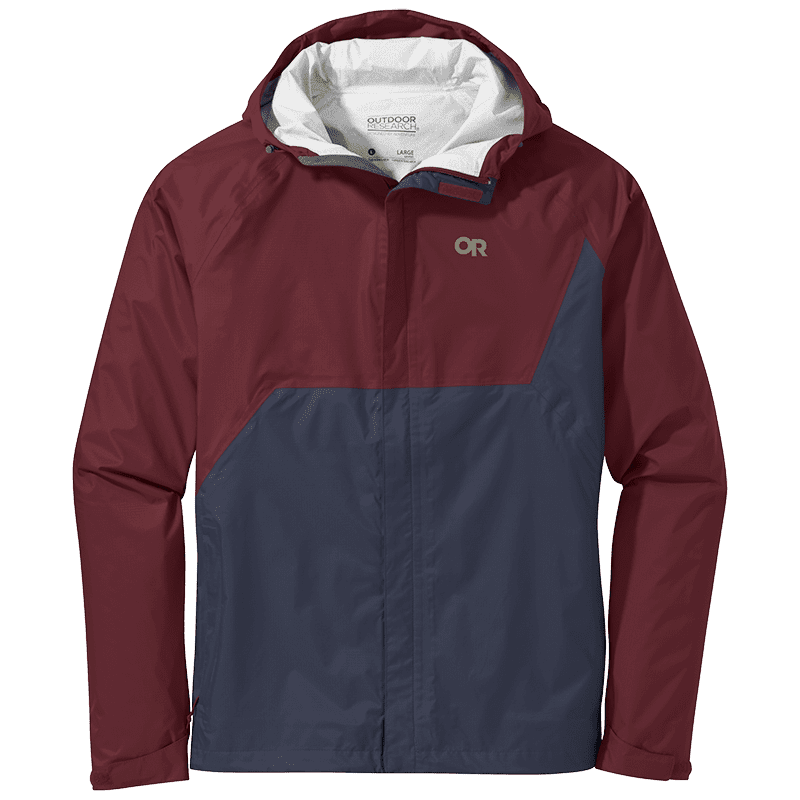 OUTDOOR RESEARCH Mens Apollo Rain Jacket Classic Blue