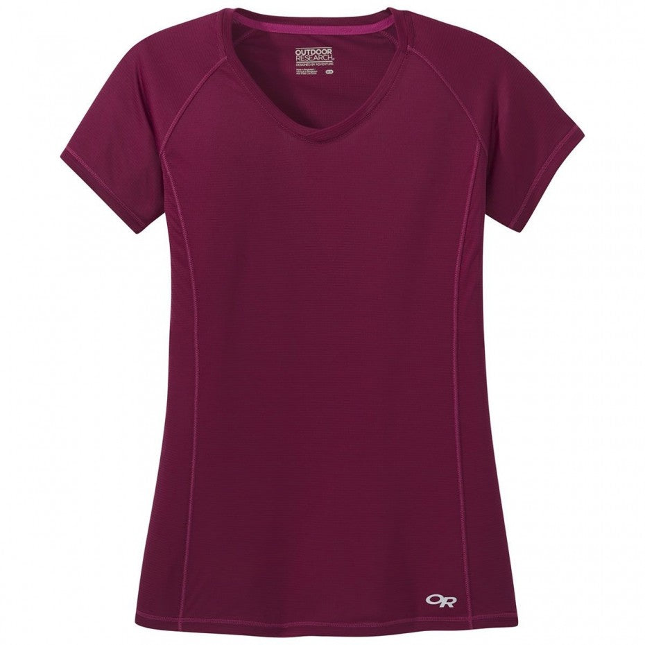 OUTDOOR RESEARCH Womens Echo S/S Tee garnet