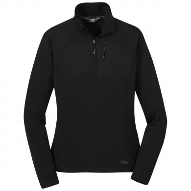 Outdoor Research Womens Vigor Quarter Zip Black