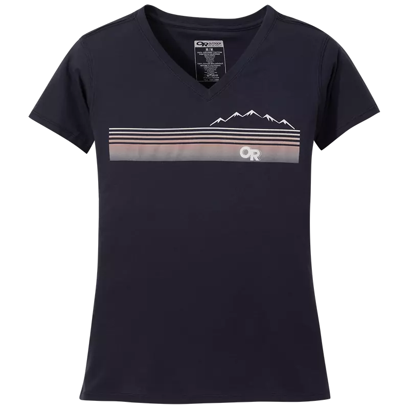 Outdoor Research Womens Ally V-Neck S/S Tee navy