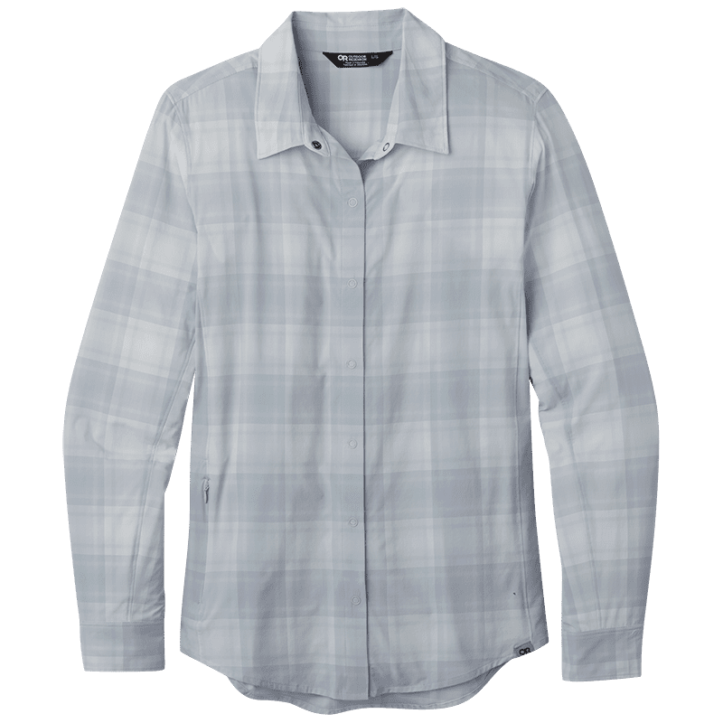 Outdoor Research Womens Astroman L/S Sun Shirt titanium plaid