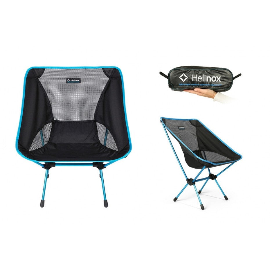 HELINOX Chair One Blk w Blue Frame