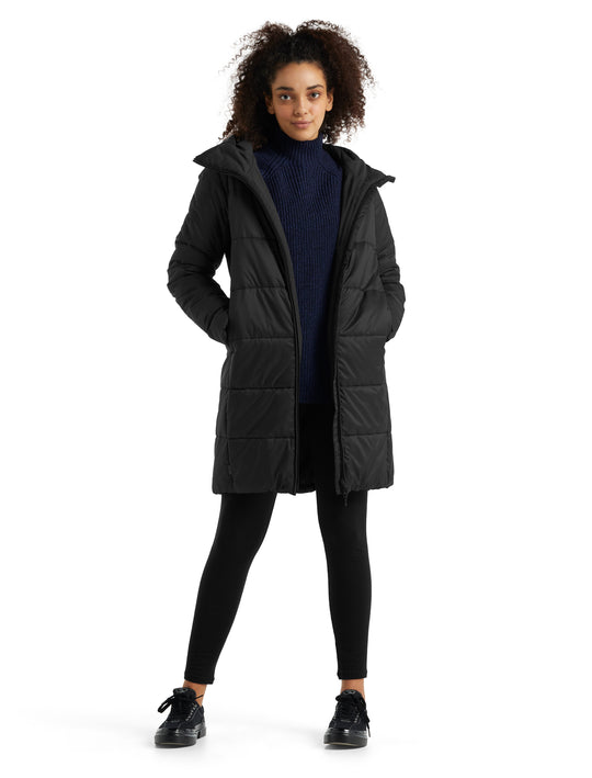 Icebreaker Womens Collingwood 3Q Hooded Jacket Black