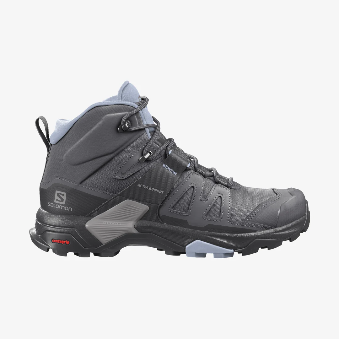 Salomon X ULTRA 4 MID GTX W Magnet Black Zen Blue Summit Gear