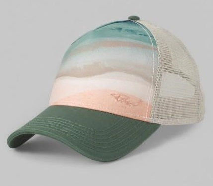 Prana La Viva Trucker Cap Peacock Landscape
