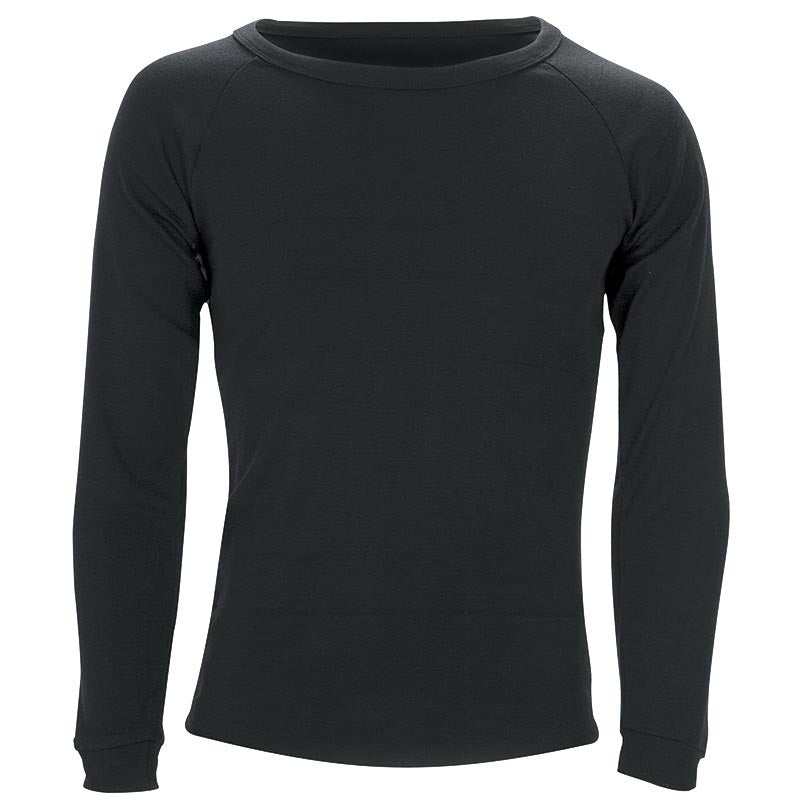 Sherpa Kids Polypro Long sleeve Sleeve Crew Neck Thermal Top Black