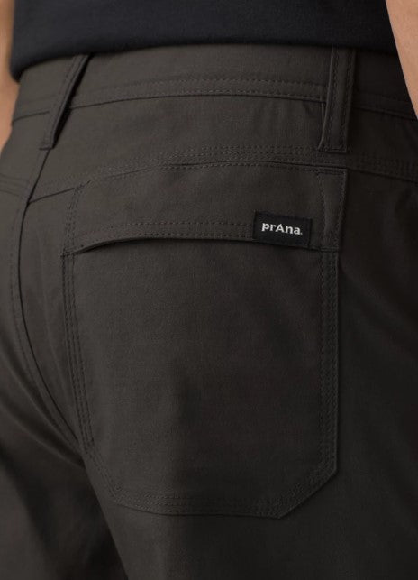 Prana Mens Stretch Zion Short II Dark Iron 10inch inseam